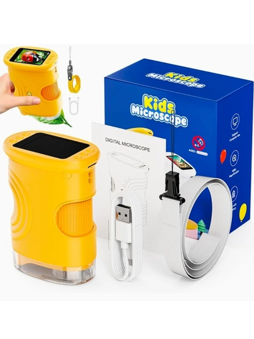 Kids Digital Microscope - Pink